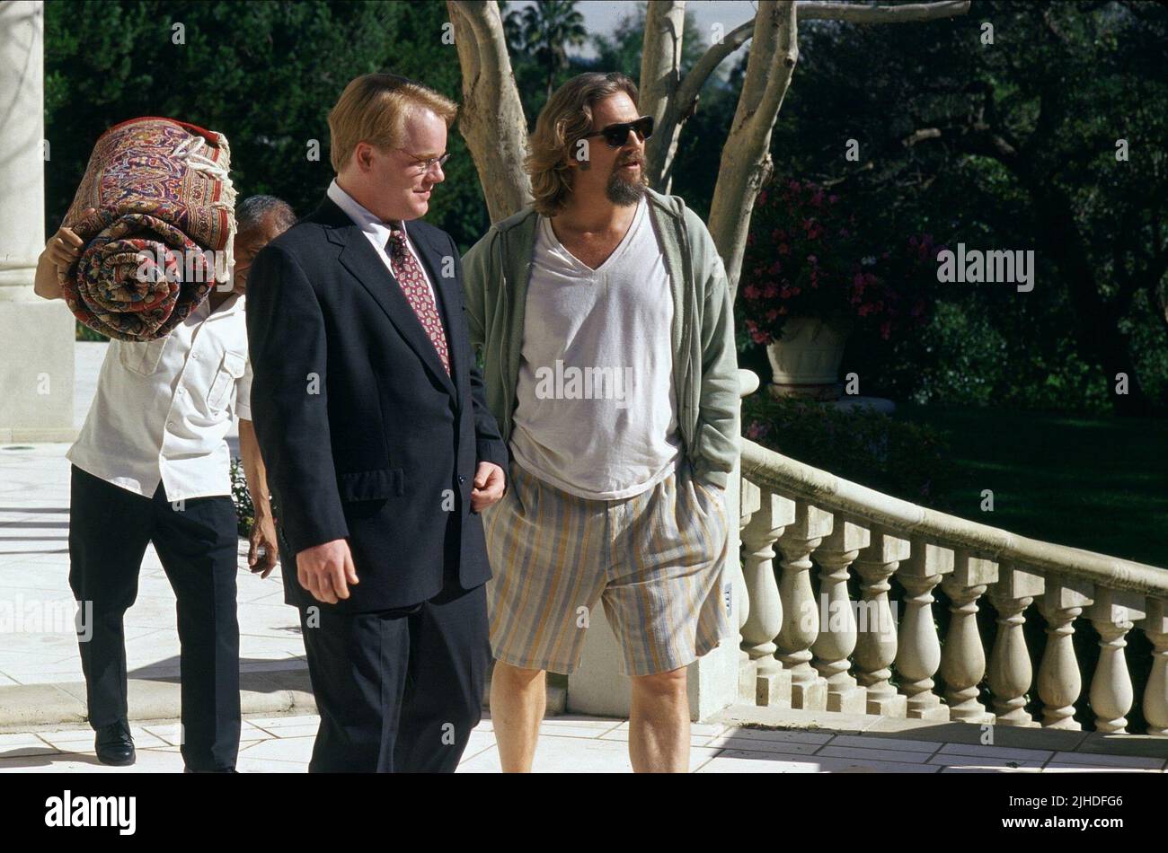 PHILIP Seymour Hoffman, Jeff Bridges, il grande Lebowski, 1998 Foto Stock