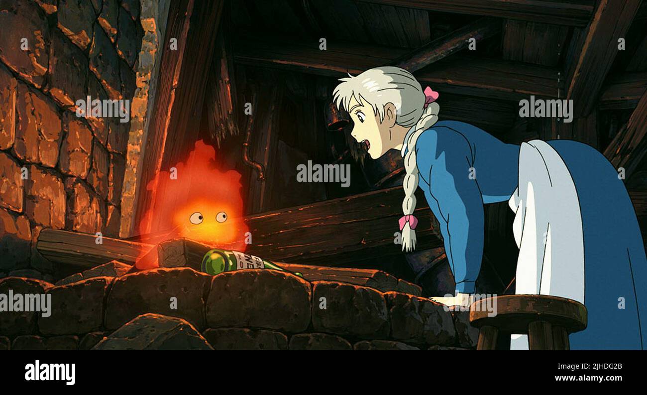 CALCIFER, giovani Sophie, Howl's Moving Castle, 2004 Foto Stock