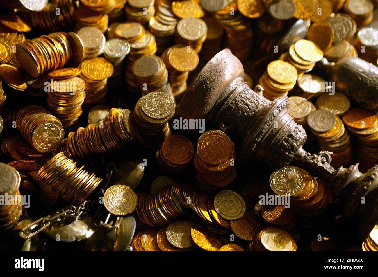Le monete d'oro, antico tesoro, tesoro nazionale, 2004 Foto Stock