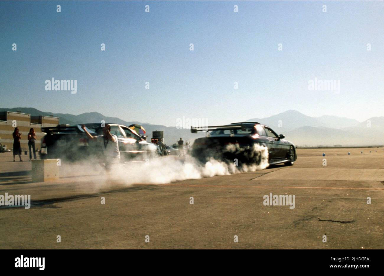 CAR gara di scena, IL VELOCE ED IL FURIOSO, 2001 Foto Stock