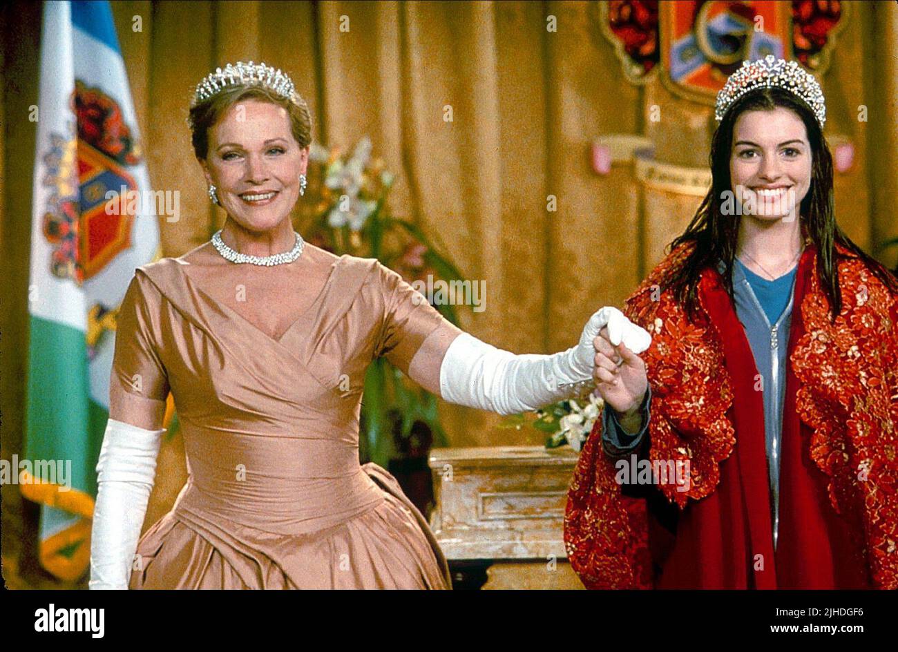 JULIE ANDREWS, Anne Hathaway, la principessa Diaries, 2001 Foto Stock