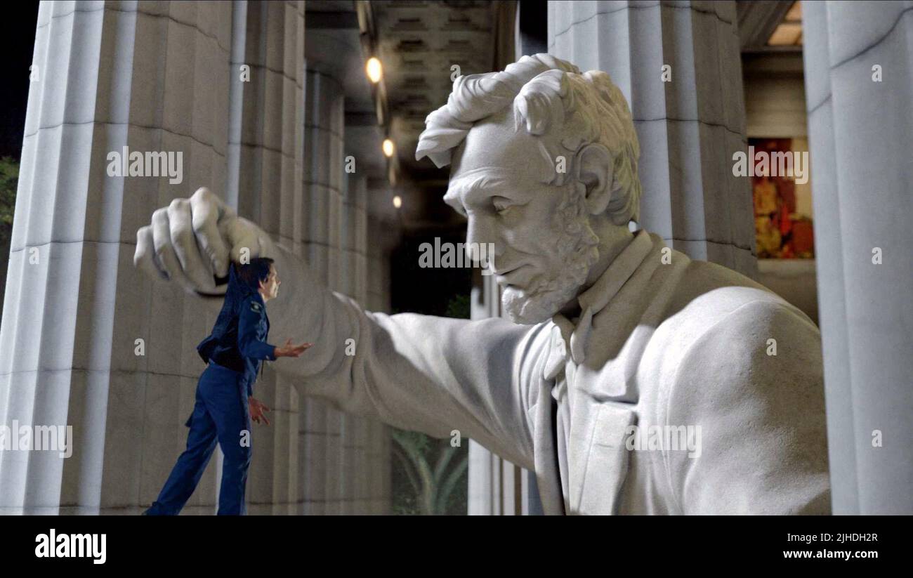 BEN STILLER, ABRAHAM LINCOLN, UNA NOTTE AL MUSEO: battaglia dello Smithsonian, 2009 Foto Stock