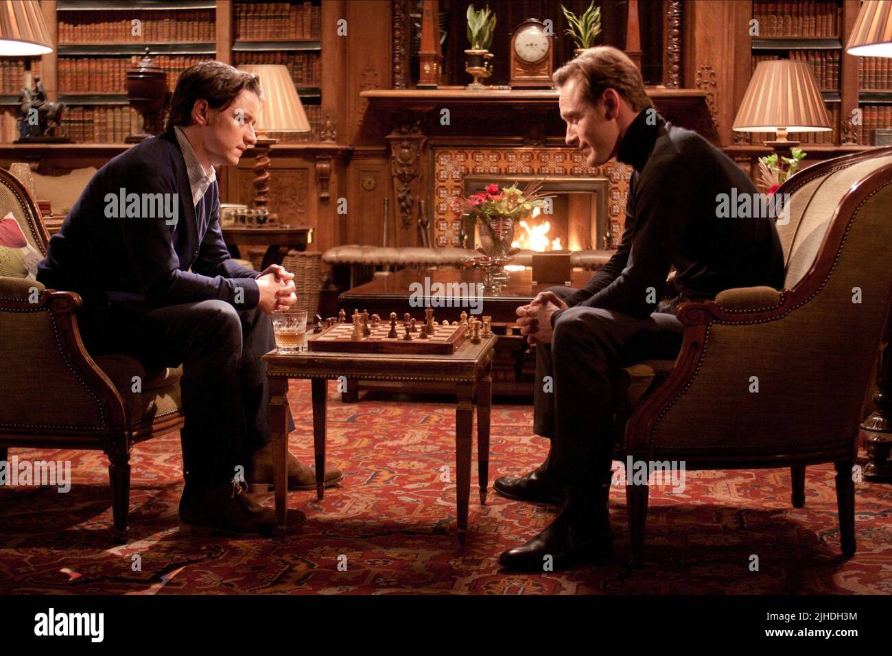 JAMES MCAVOY, Michael Fassbender, X-Men: Prima Classe, 2011 Foto Stock