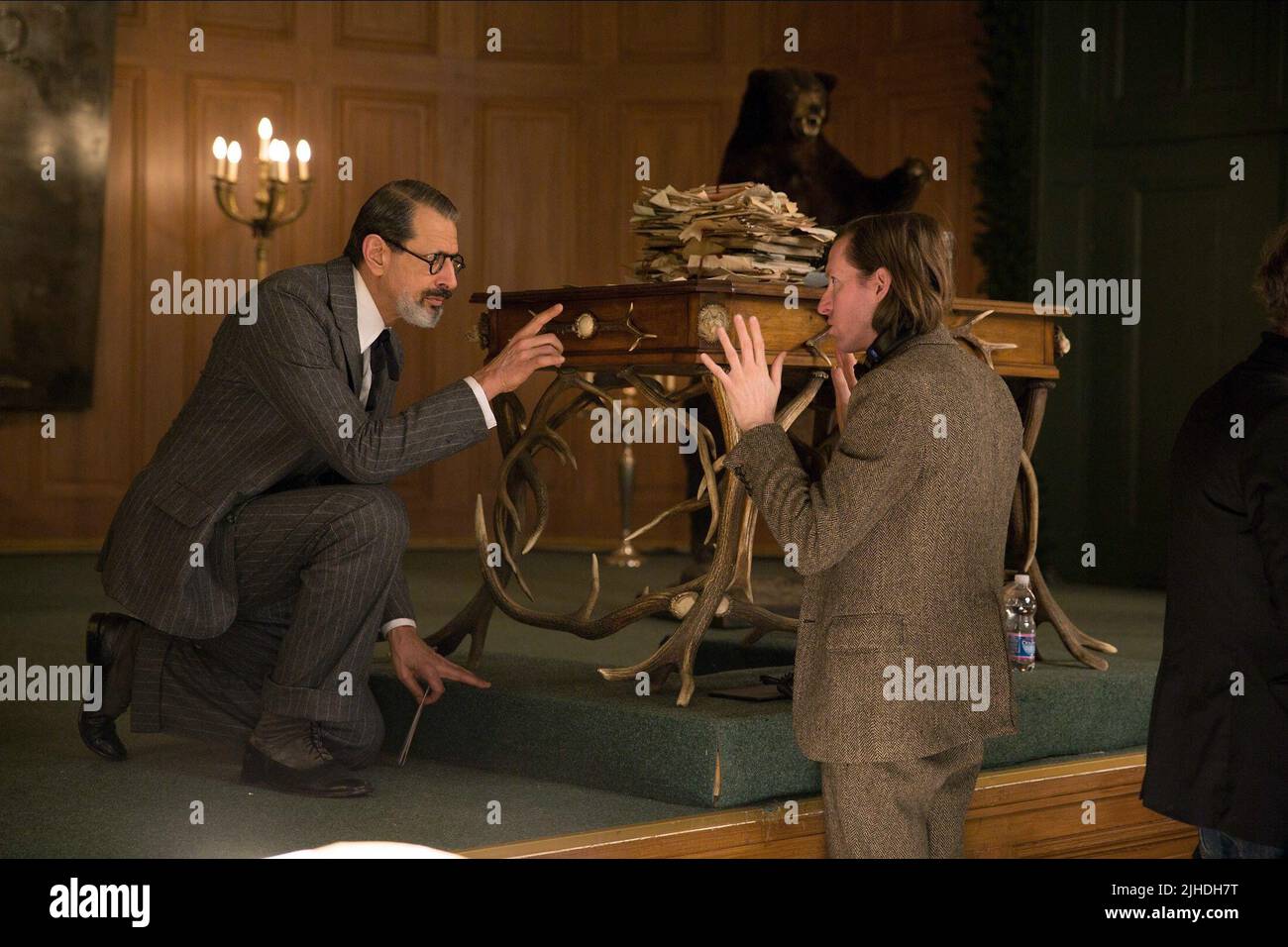 JEFF GOLDBLUM, Wes Anderson, il GRAND HOTEL DI BUDAPEST, 2014 Foto Stock