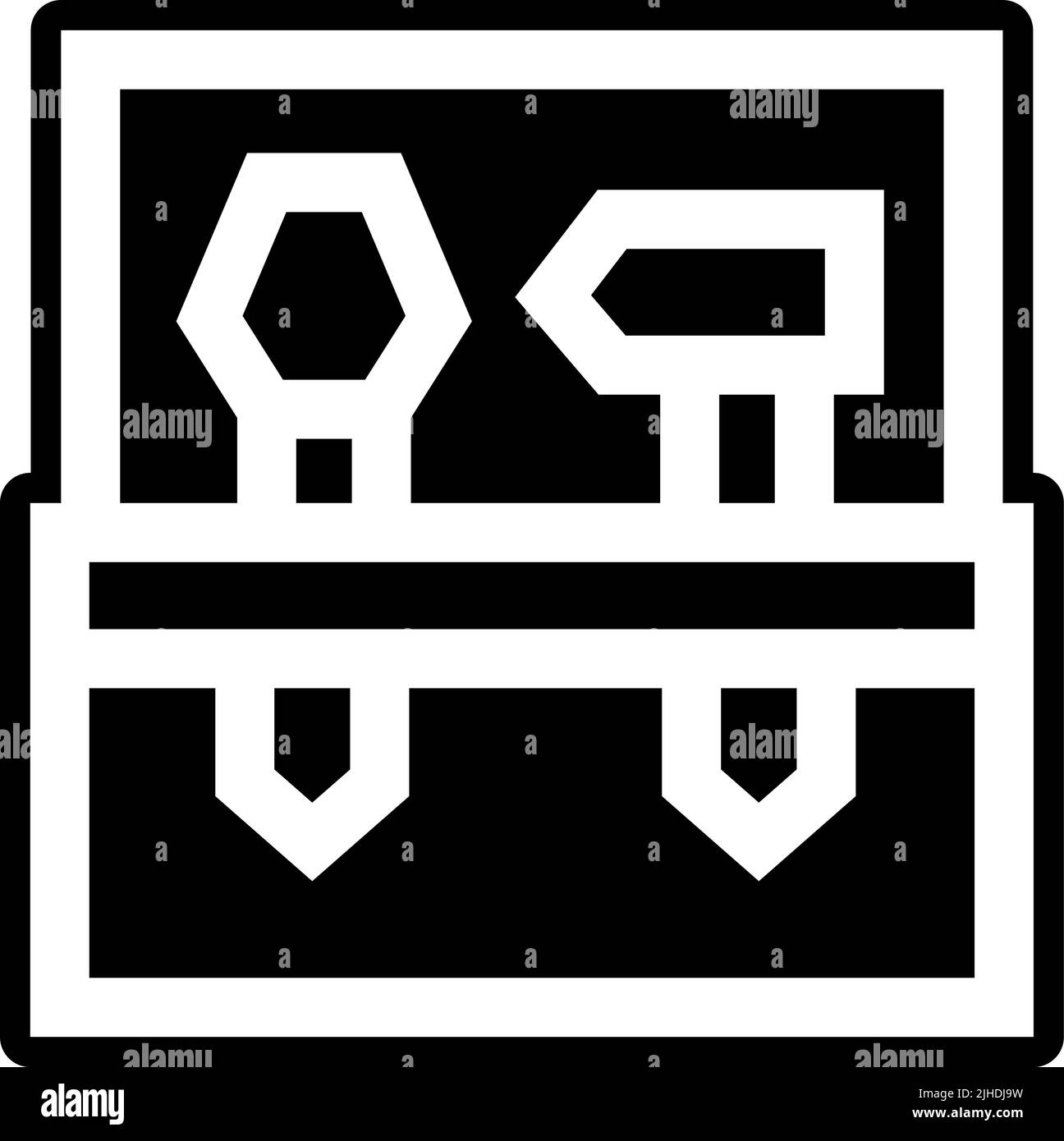 Attrezzi fai-da-te e mestieri . Illustrazione Vettoriale