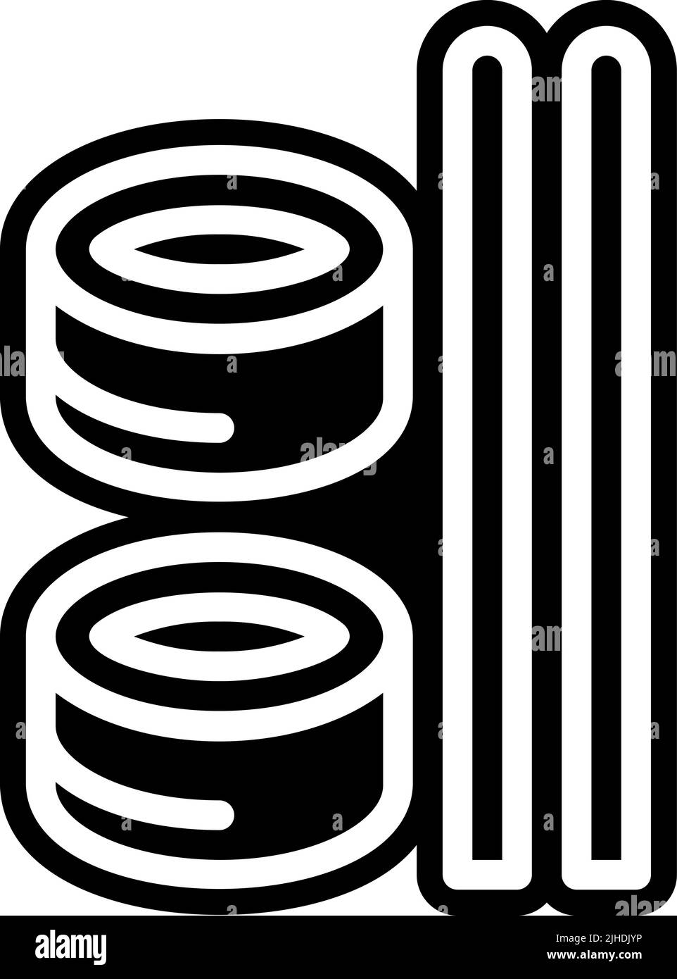 Sushi di fast food. Illustrazione Vettoriale