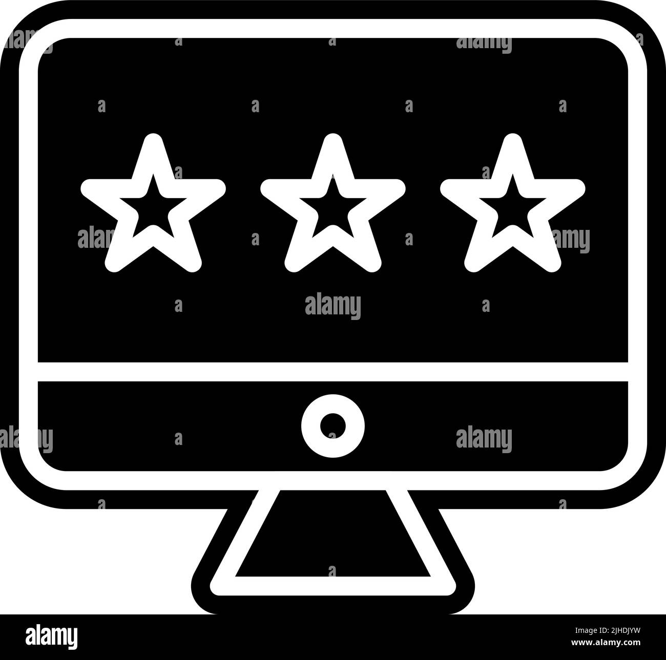 Schermata di monitoraggio del feedback . Illustrazione Vettoriale