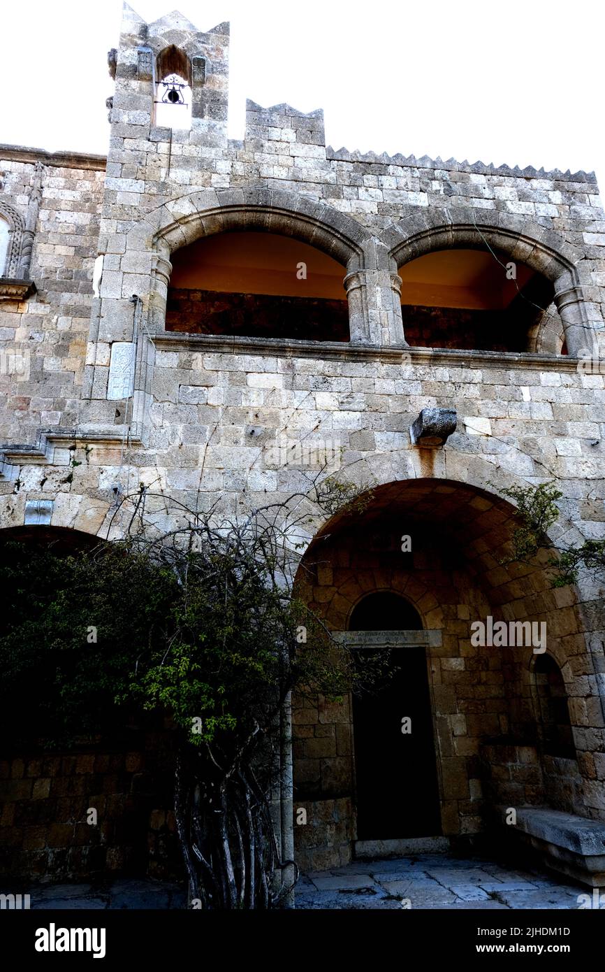 Il monastero di Mount Filerimos a Rodi in Grecia Foto Stock