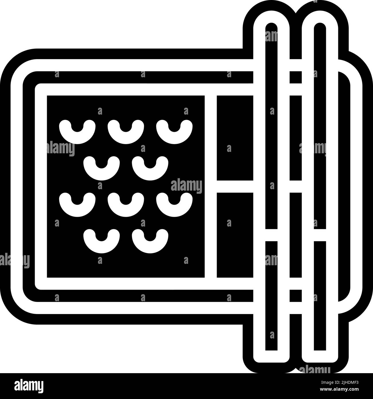 Cibo giapponese bento . Illustrazione Vettoriale