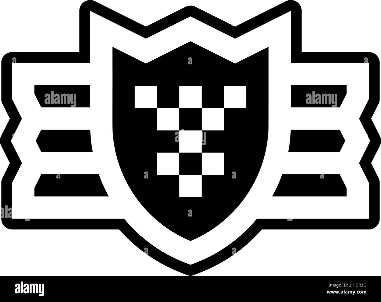 Scudo badge premio . Illustrazione Vettoriale