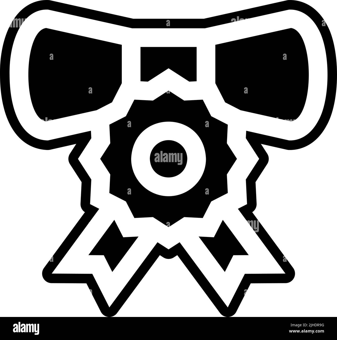 Diploma di distintivi premio . Illustrazione Vettoriale