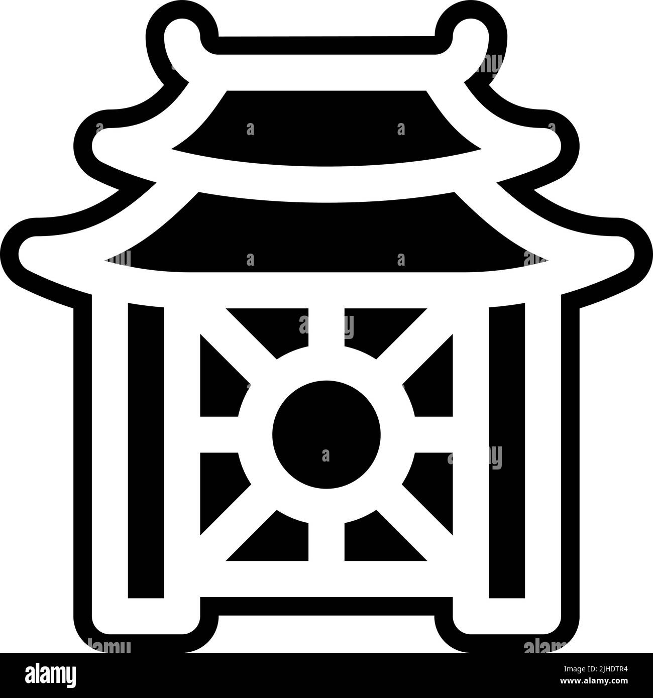 Tempio della letteratura . Illustrazione Vettoriale
