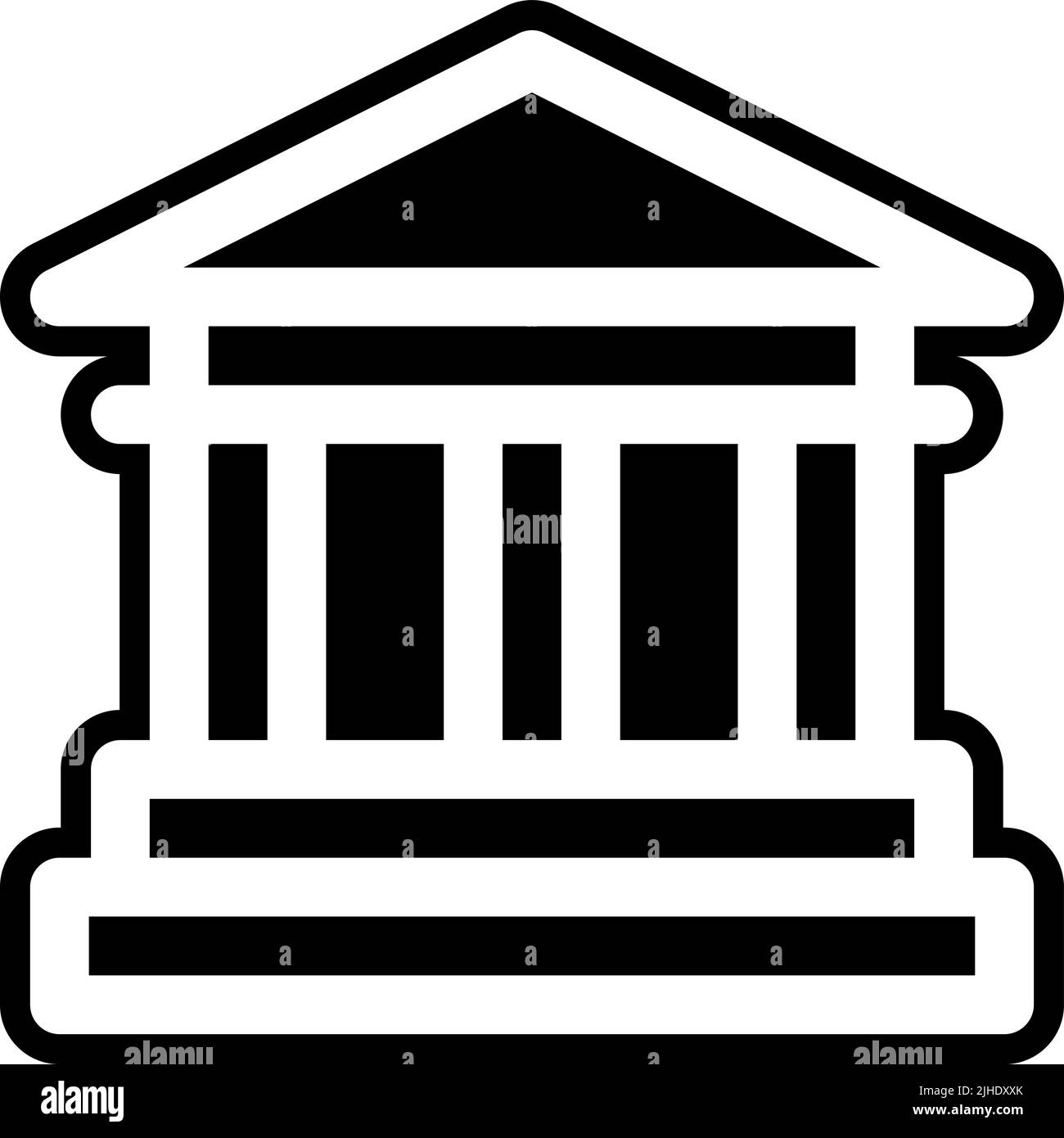 Templi partenone . Illustrazione Vettoriale