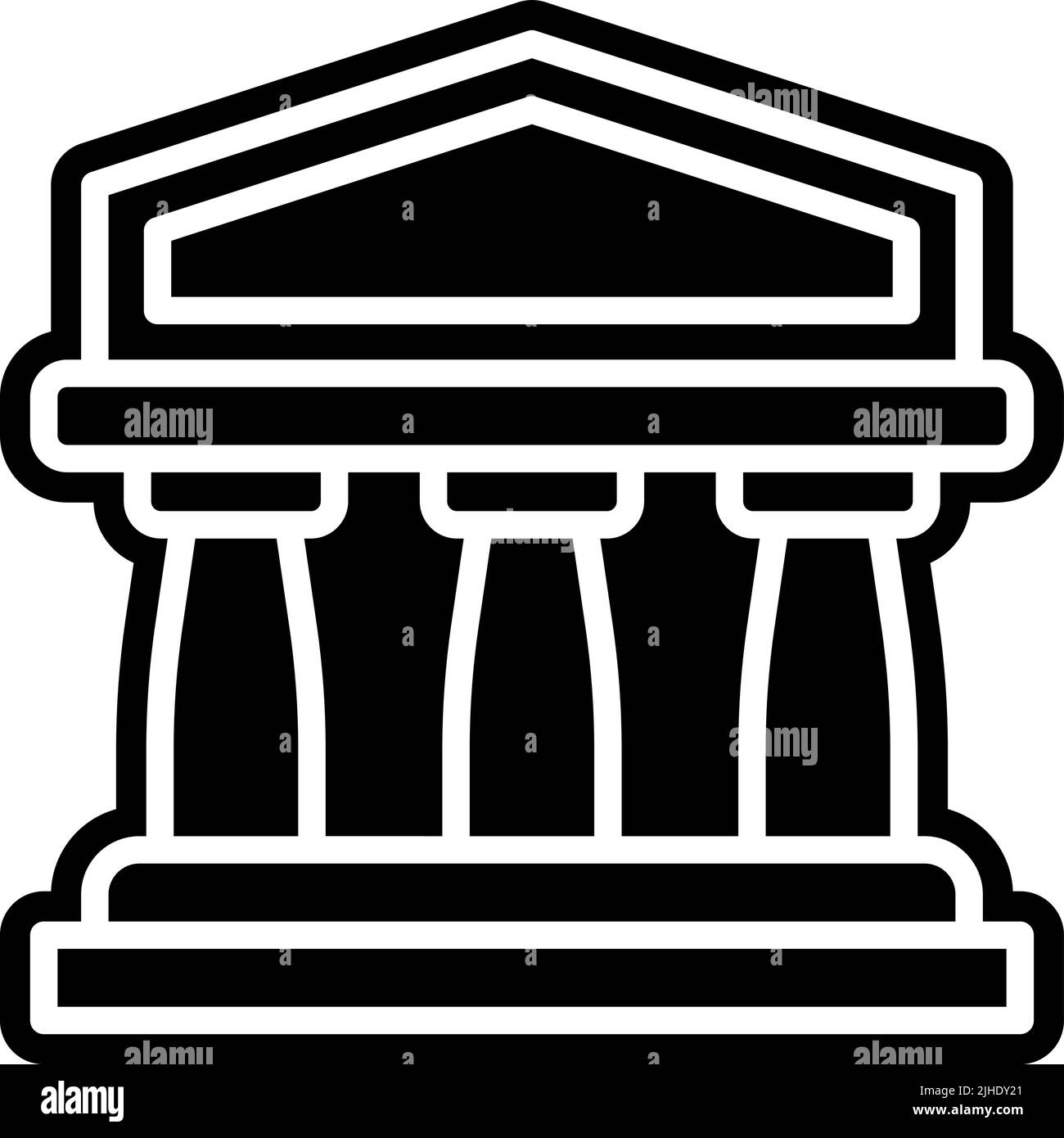 Templi pantheon . Illustrazione Vettoriale
