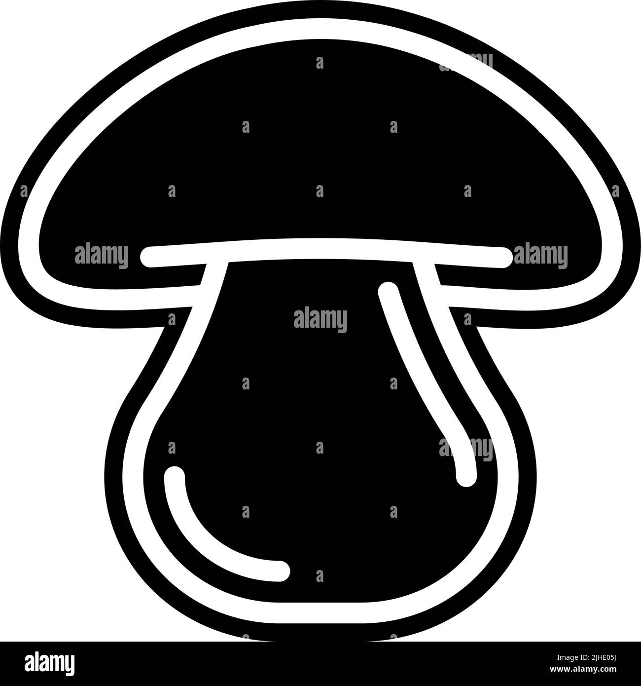 Champignon di verdure e insalate. Illustrazione Vettoriale