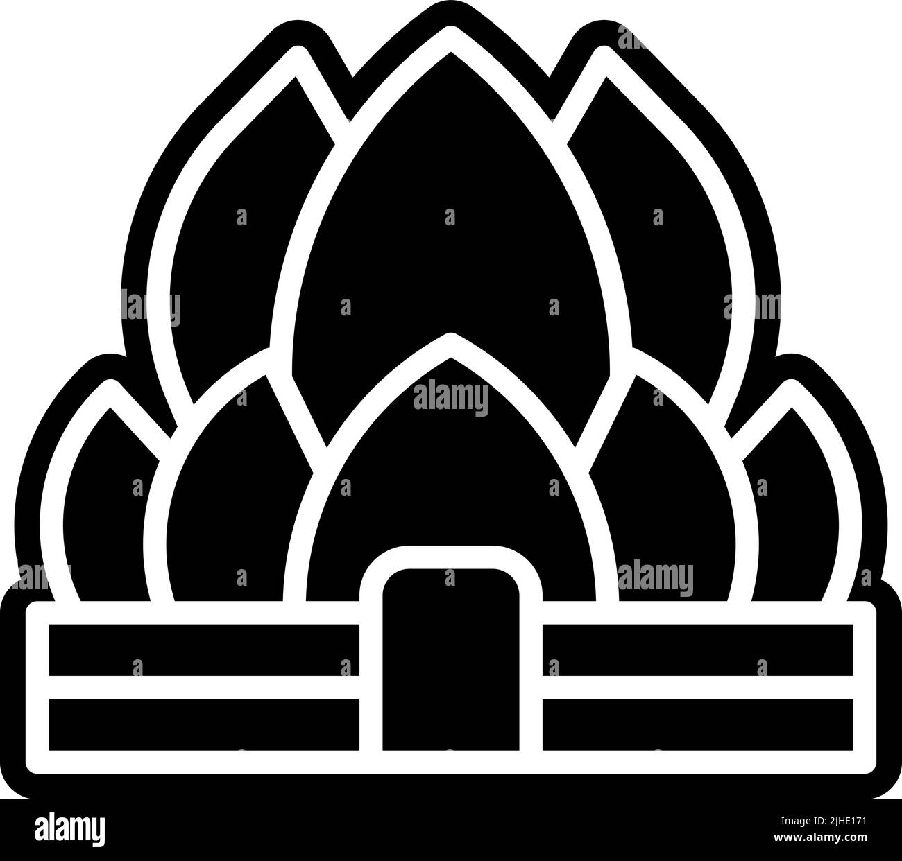 Templi tempio di loto . Illustrazione Vettoriale