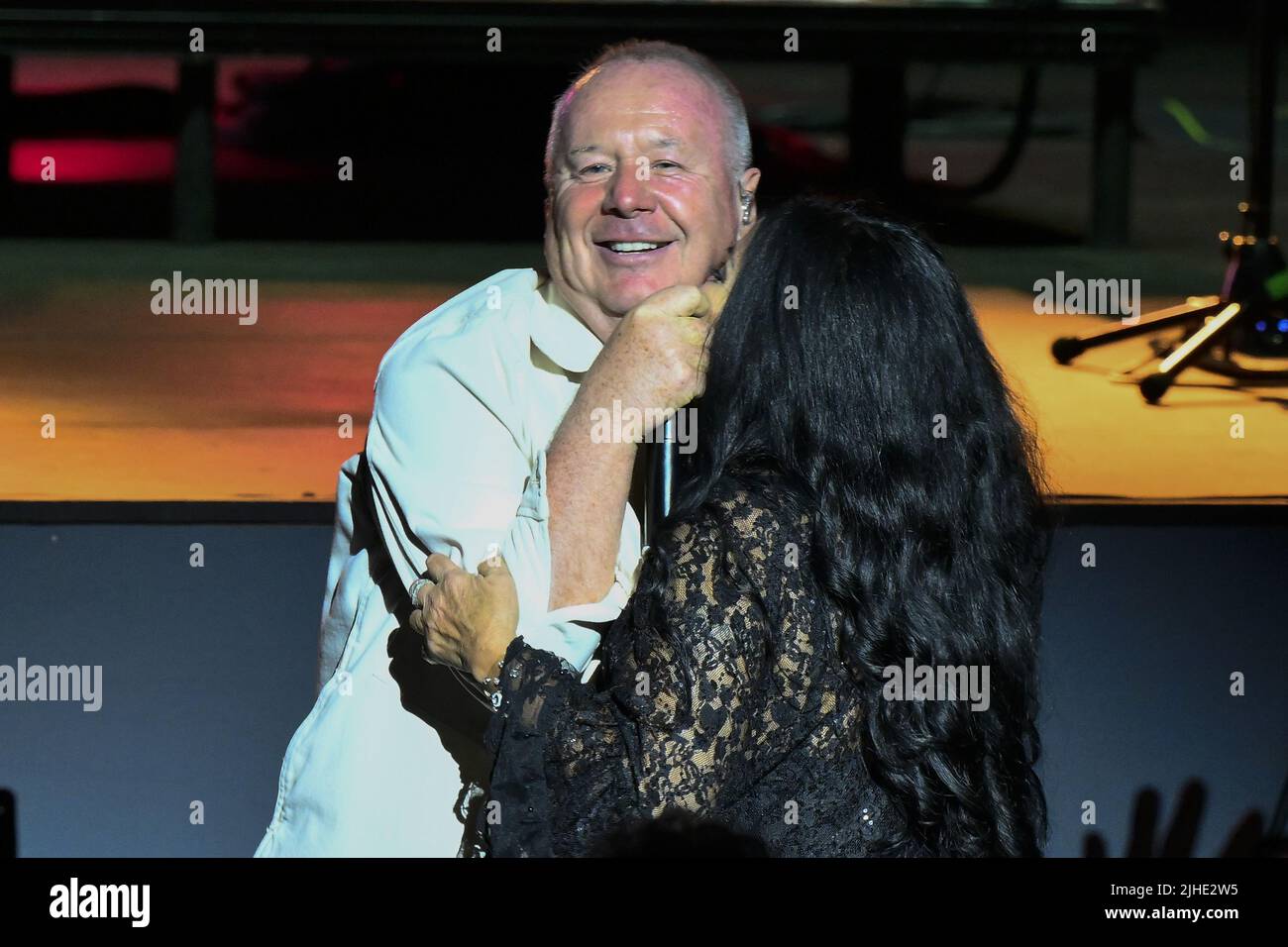 Roma, Italia. 17th luglio 2022. Simple Minds durante il 40 Years of Hits Tour, 17th luglio 2022, presso l'Auditorium Parco della Musica di Roma. Credit: Independent Photo Agency/Alamy Live News Foto Stock