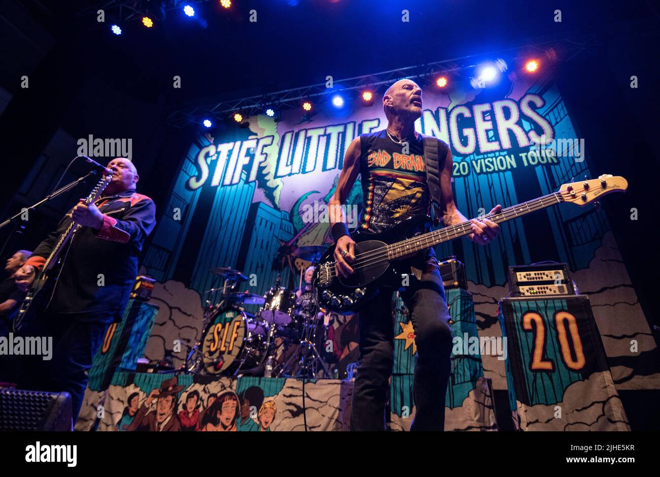 Dita piccole rigide a Parr Hall, Warrington luglio 2022 Foto Stock