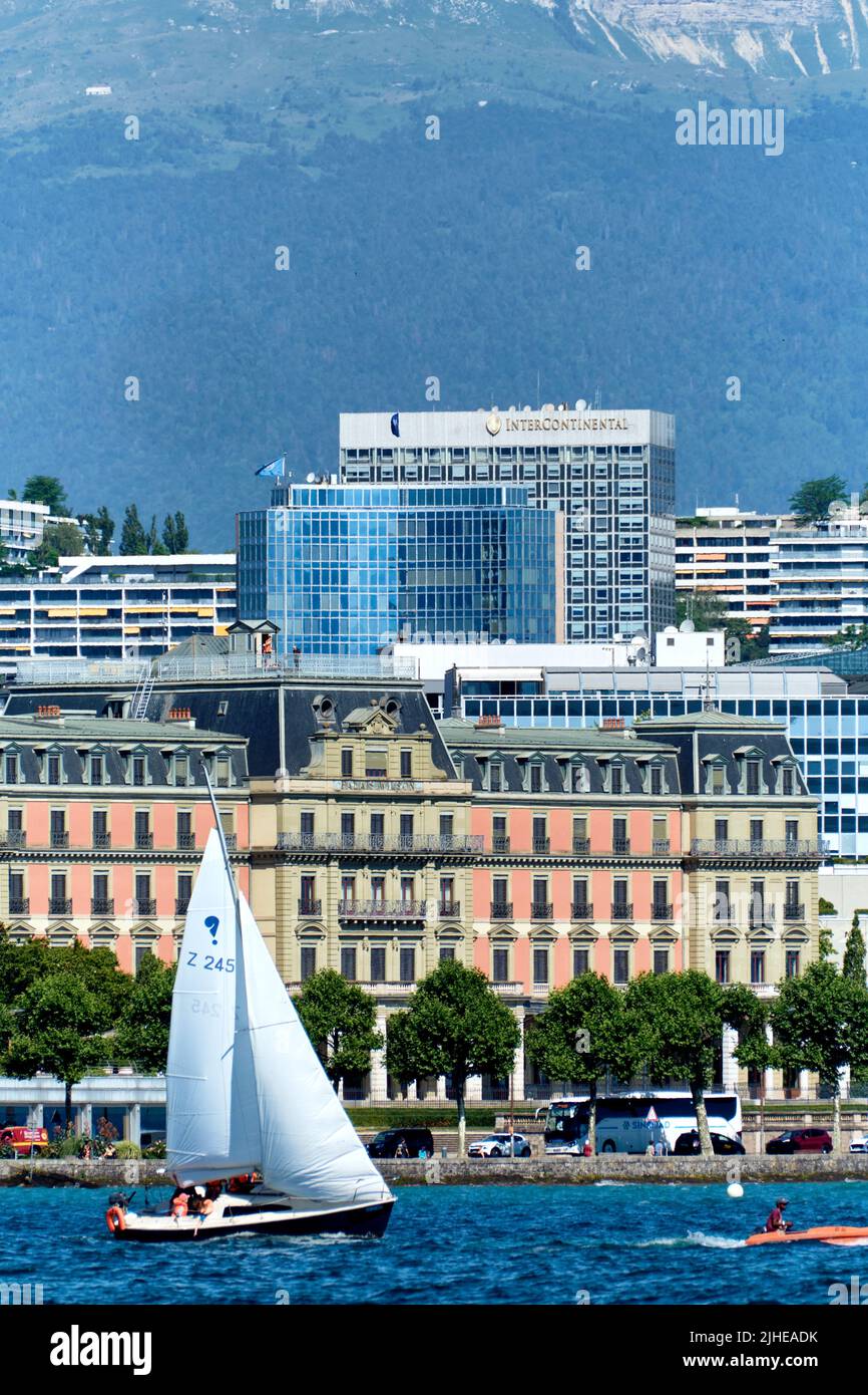 Ufficio dell'Alto Commissariato delle Nazioni Unite per i diritti dell'uomo, OHCHR, Palais Wilson, Ginevra, Svizzera Foto Stock