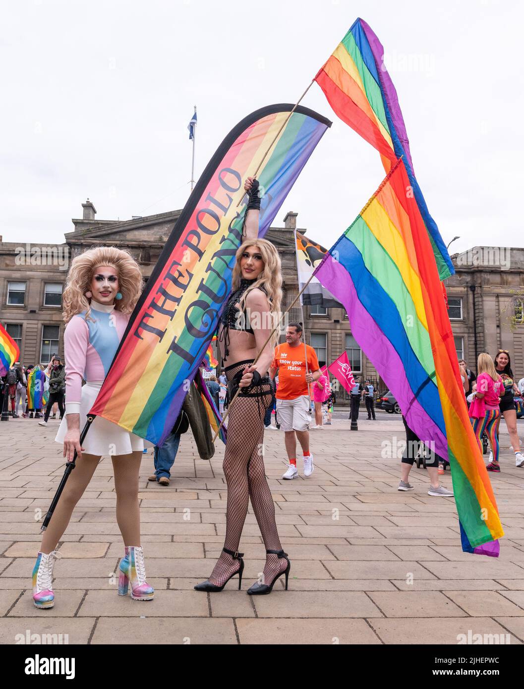 Mardi Gla: Glasgow Pride 2022 - LGBT Salute e benessere marzo. Foto Stock