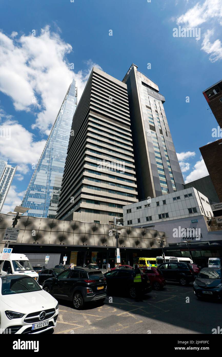 Guys Tower, Guys Hospital, London Bridge, Southwark, Londra Foto Stock