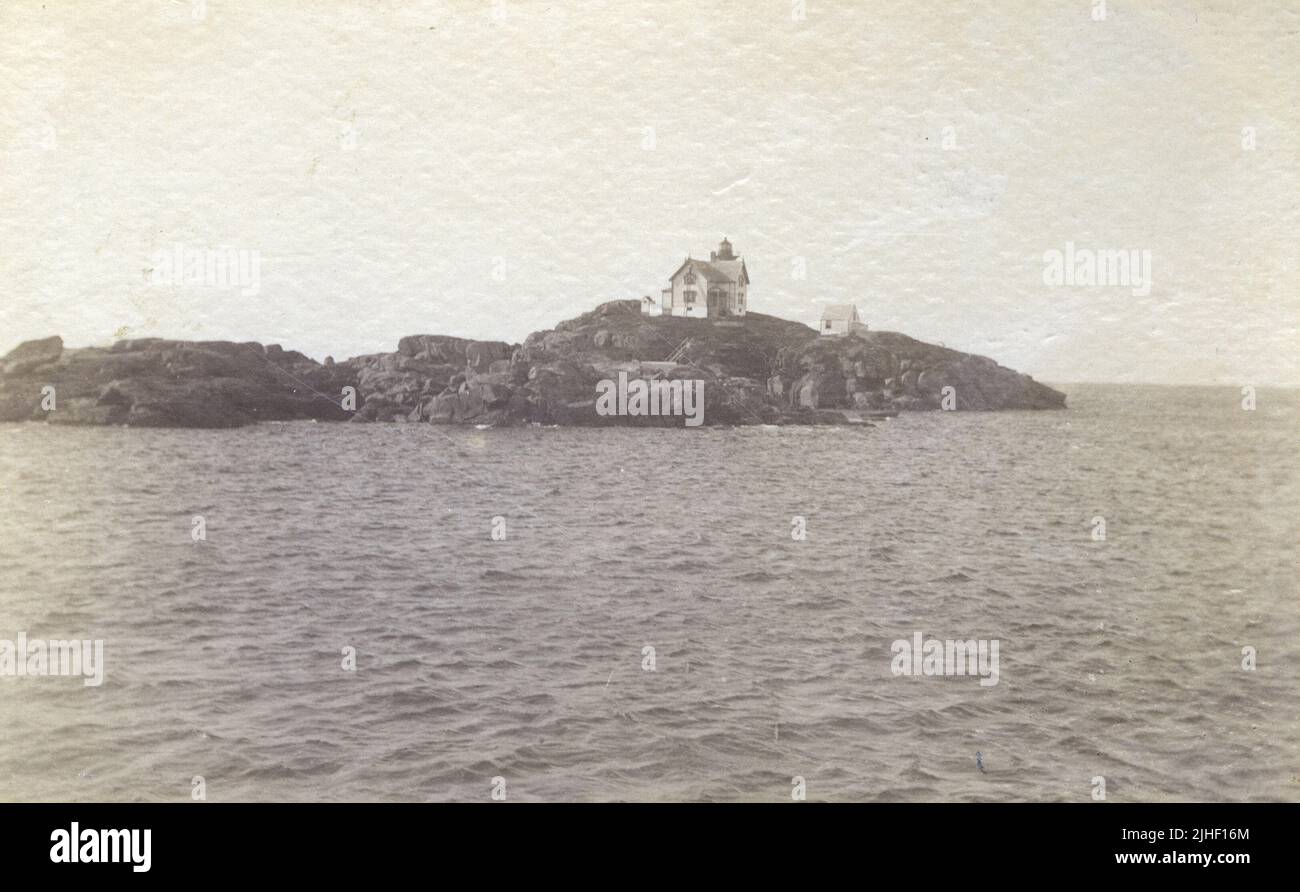 Capo Neddick -- Maine. Cape Neddick Light Station, Maine. Foto Stock