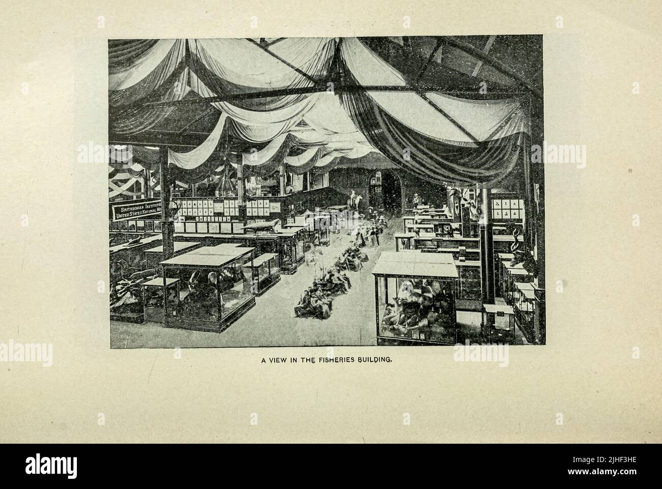 Interior of the Fisheries Building World's Columbian Exposition Chicago 1893 from Factory and industrial management Magazine Volume 6 1891 Publisher New York [etc.] McGraw-Hill [ecc.] Foto Stock