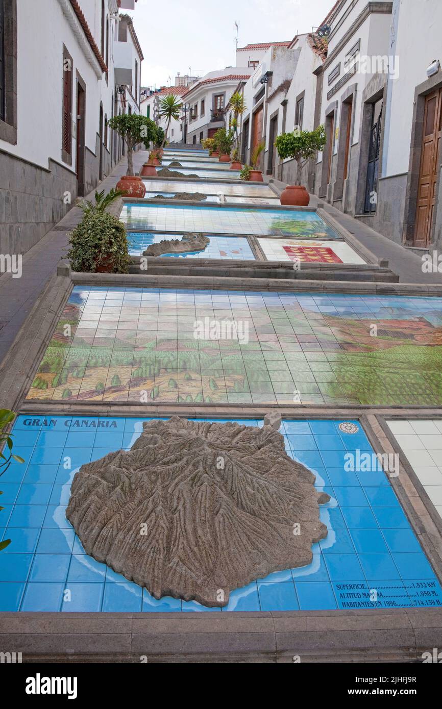 Foto delle sette isole canarie, Firgas, Grand Canary, Isole Canarie, Spagna, Europa Foto Stock