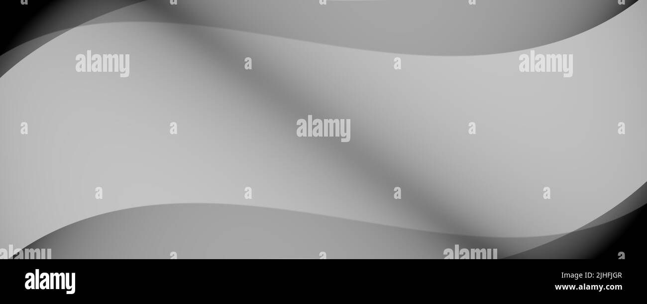Sfondo astratto Banner 8K chiaro, scuro, monocromatico, Nero, Bianco, Raggio grigio, laser, nebbia, strisce, griglia, Quadrato, gradiente Foto Stock