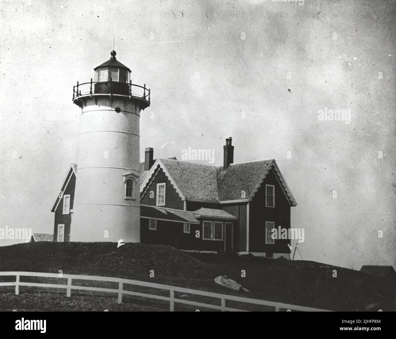 Massachusetts - Nobska Point. Stazione di luce di Nobska Point, Massachusetts. Foto Stock