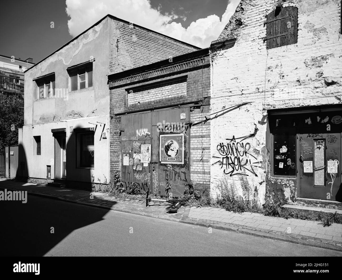 La migliore gelateria è stata chiusa a Danzica. Qui, il gelato più gustoso è stato venduto nella migliore gelateria del centro storico. Foto Stock