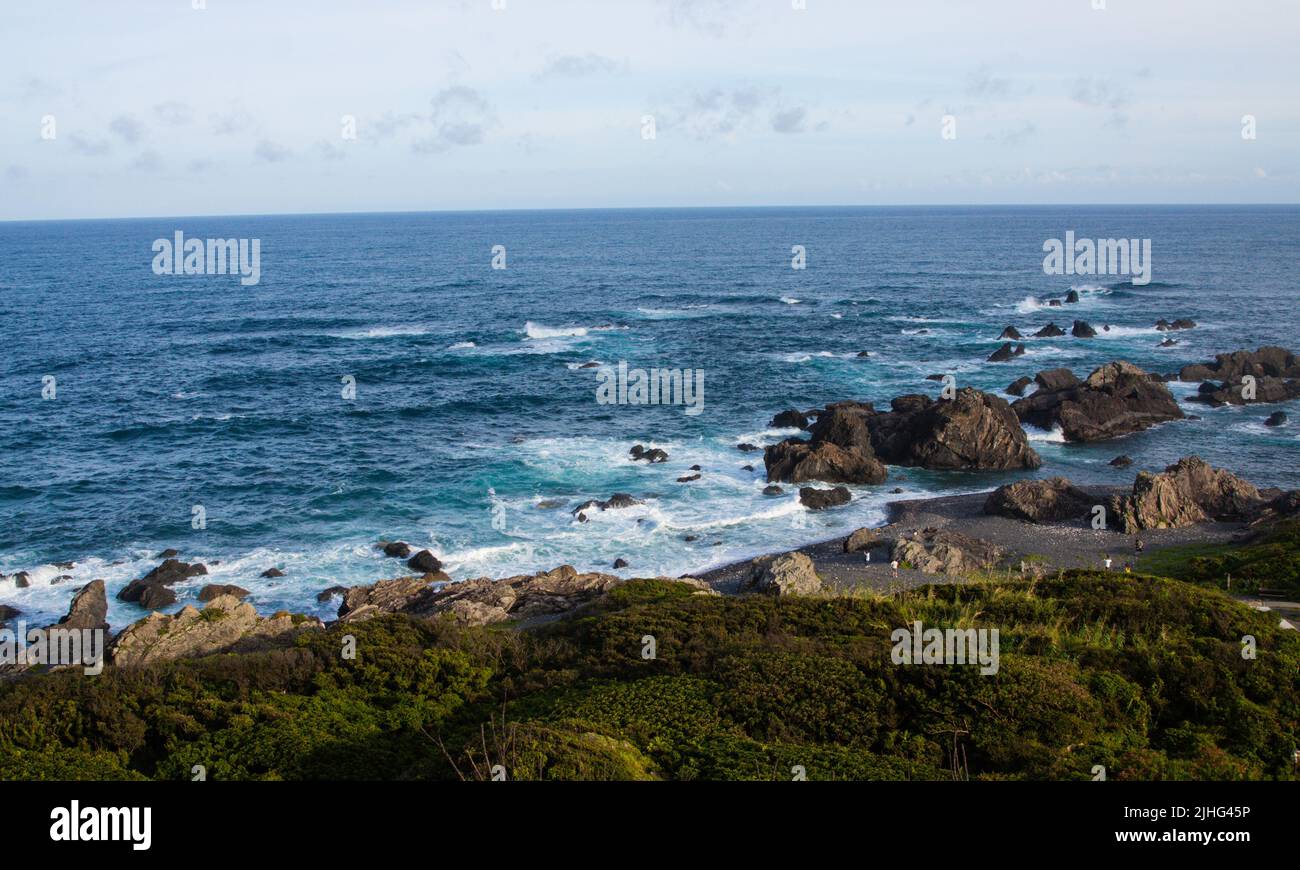 L'oceano nel Kochi Japan è estremamente limpido, si può ottenere potente dal mare e sentirsi tranquilli Foto Stock