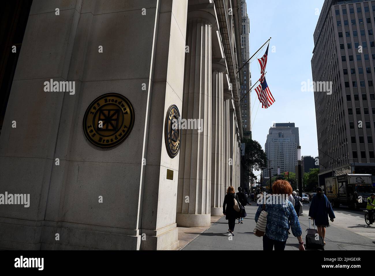 MANHATTAN/NEW YORK CITY /NEW YORK / USA 08.JUNE 2018  . 195 Broadway a Manhattan a New York City, NY USA. (Foto.Francis Joseph Dean / Deanpictures. Foto Stock