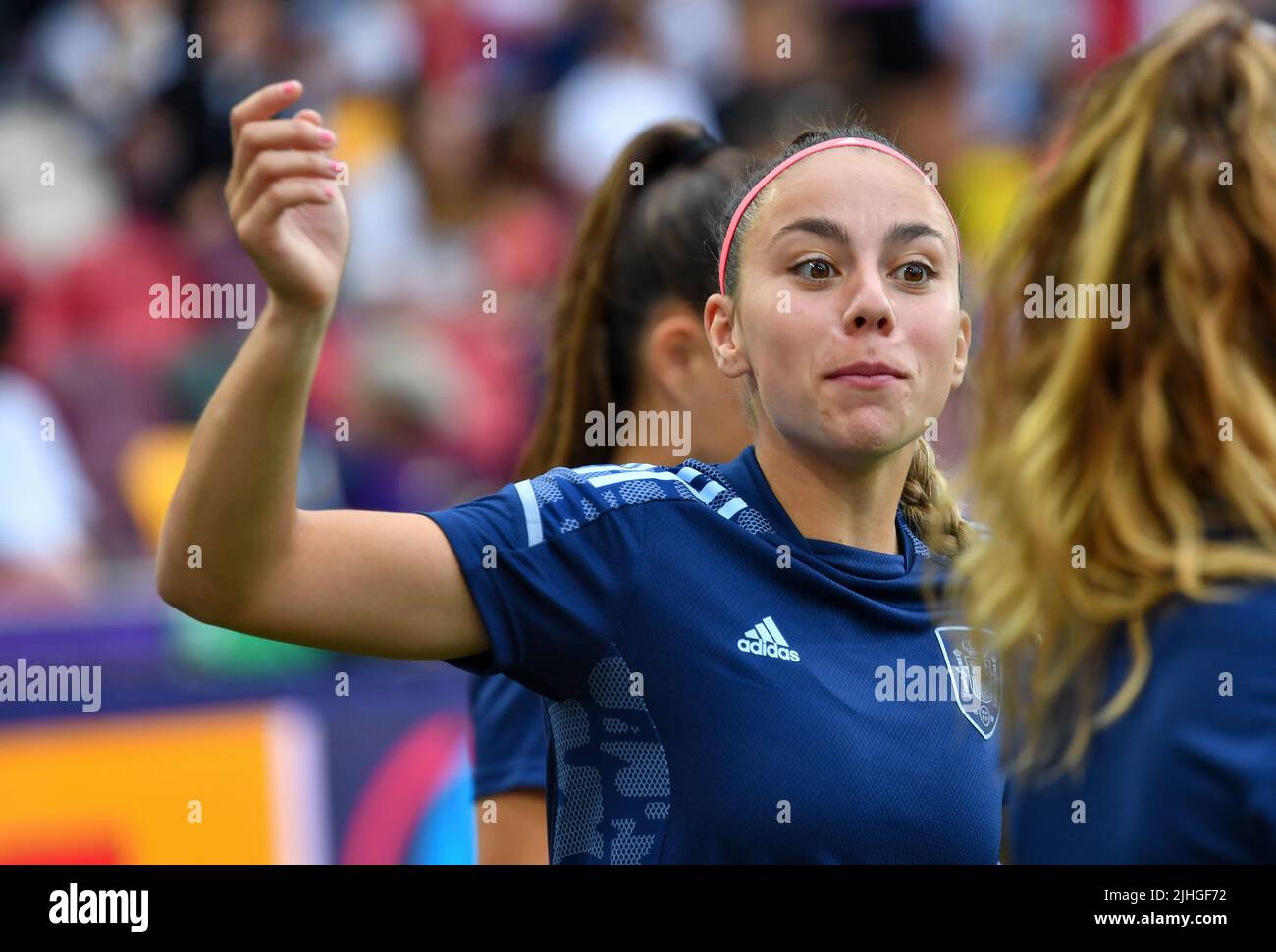 Brentford, Regno Unito. 12th luglio 2022. Athenea del Castillo (Spagna Donne) prima della partita di gruppo UEFA WomenÕs Euro 2022 tra Germania e Spagna, Brentford Community Stadium, Brentford, Inghilterra, 12.07.2022 - la foto è per uso stampa; foto & copyright © di STANLEY Anthony ATP Images (STANLEY Anthony/ATP/SPP) Credit: SPP Sport Press Photo. /Alamy Live News Foto Stock