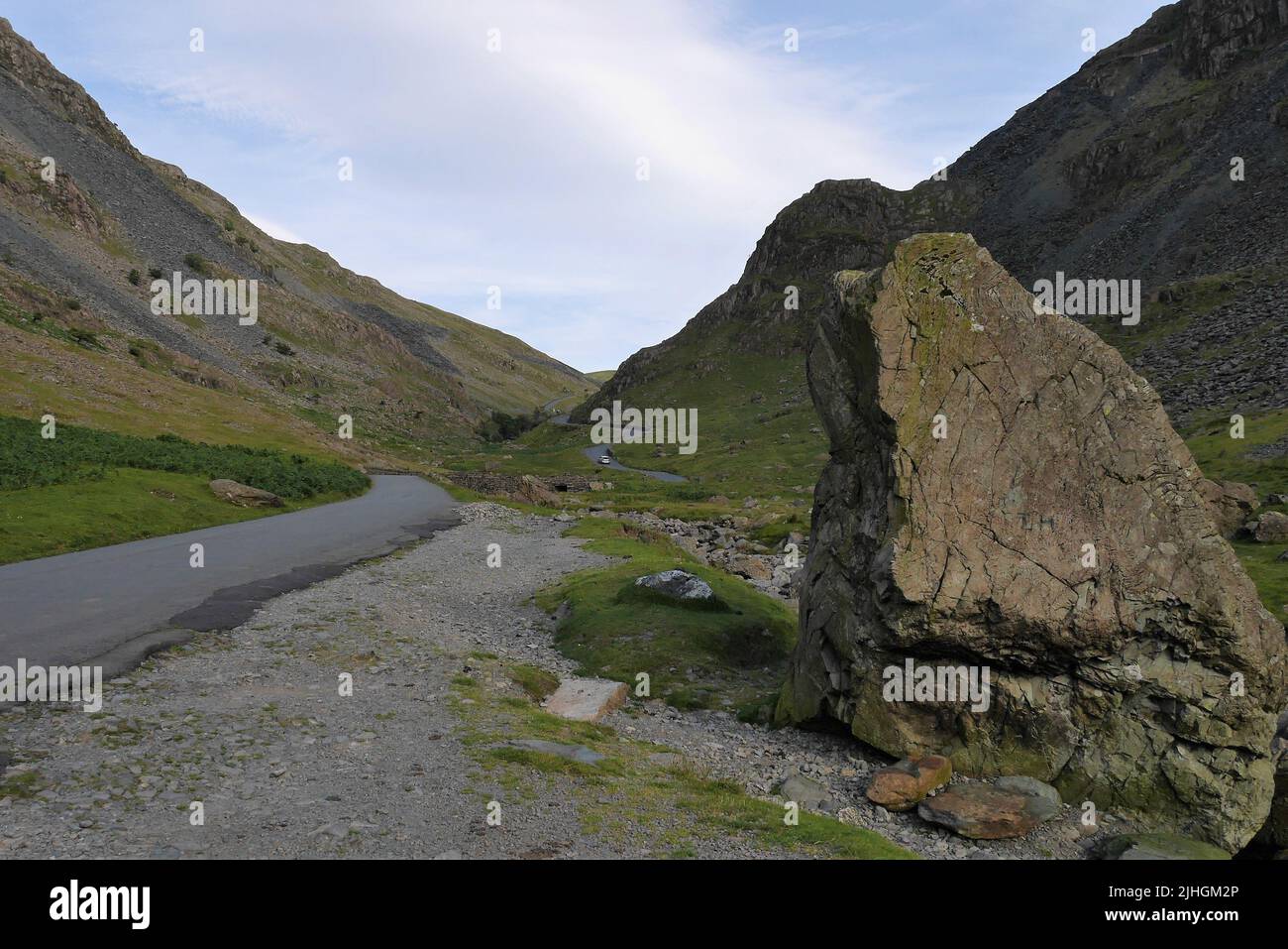 Honister Pass, Buttermere, Lake District National Park, Cumbria, Inghilterra, Regno Unito Foto Stock