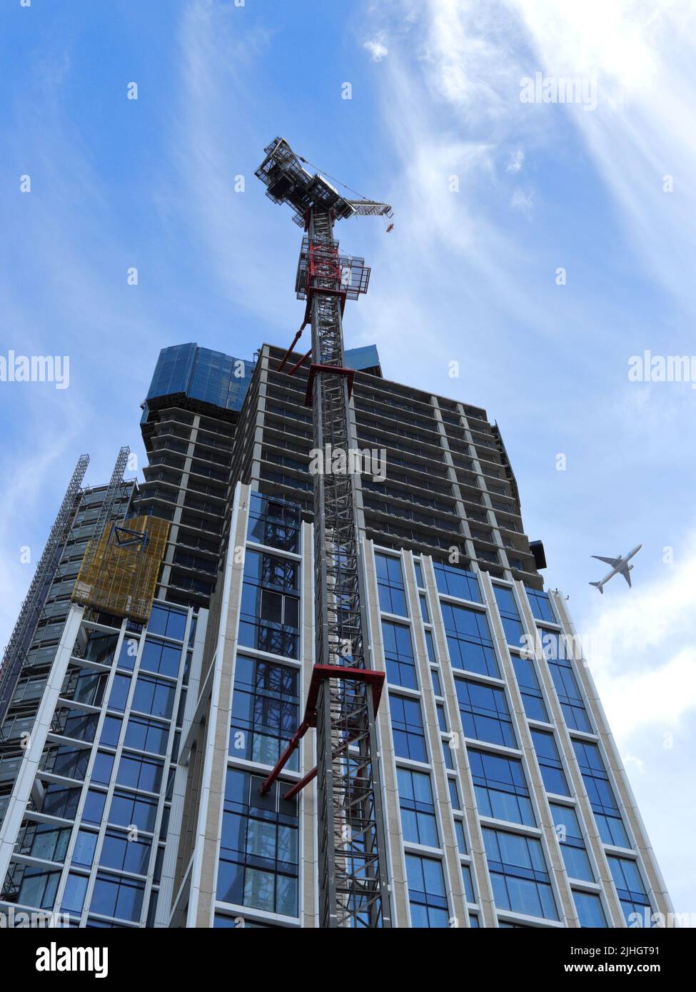 Londra, Regno Unito - 22 novembre 2020: Costruzione di un grattacielo a Londra Foto Stock