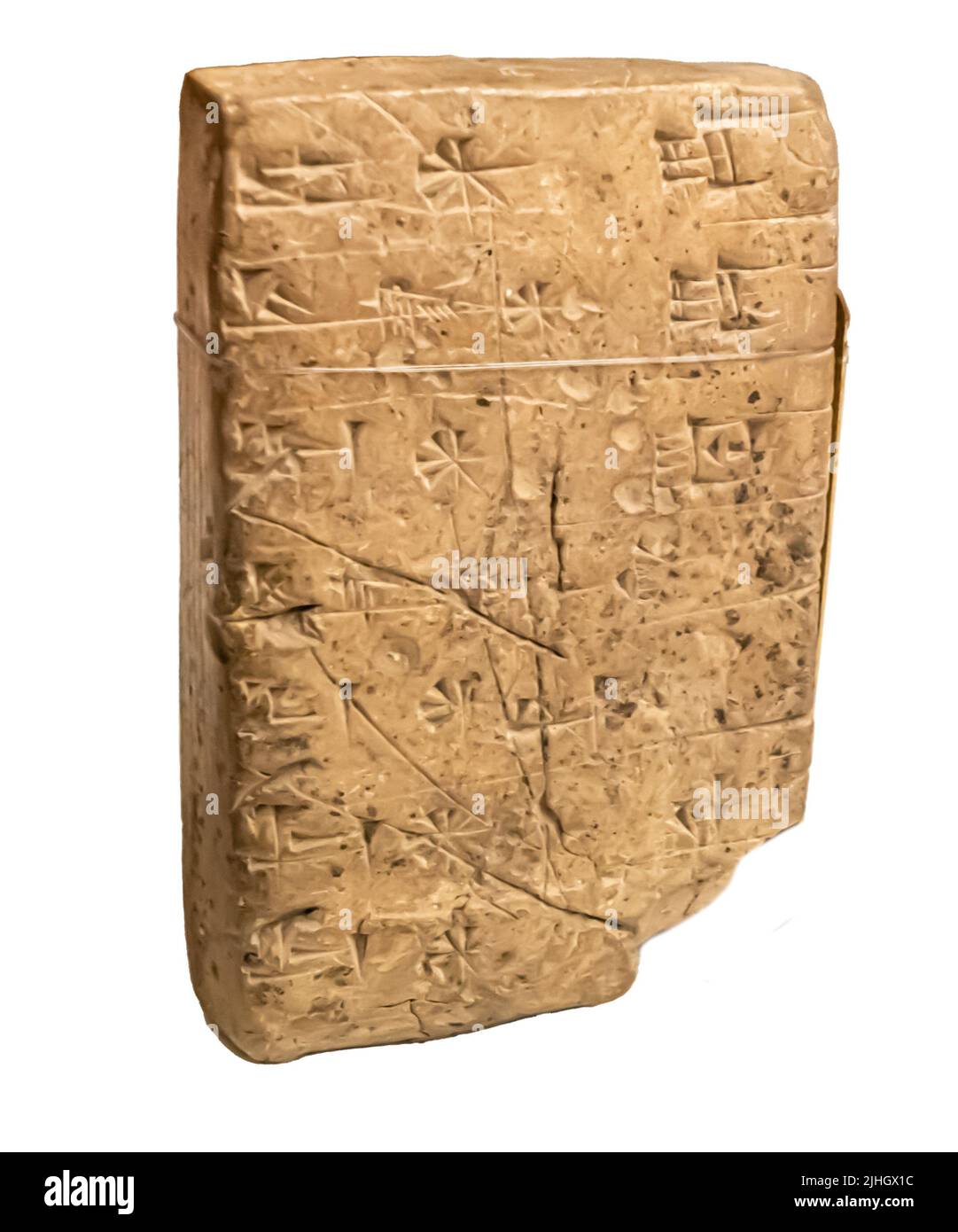 Tablet scolastico - elenco dei nomi personali Sumeriani. Sumer Foto Stock