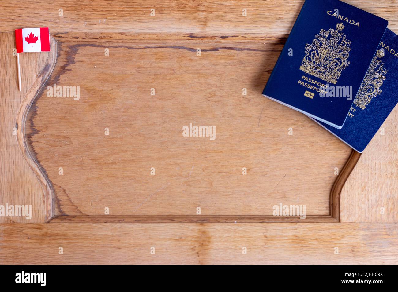 Immigrazione canadese, emigrazione, o foto a tema di viaggio Foto Stock