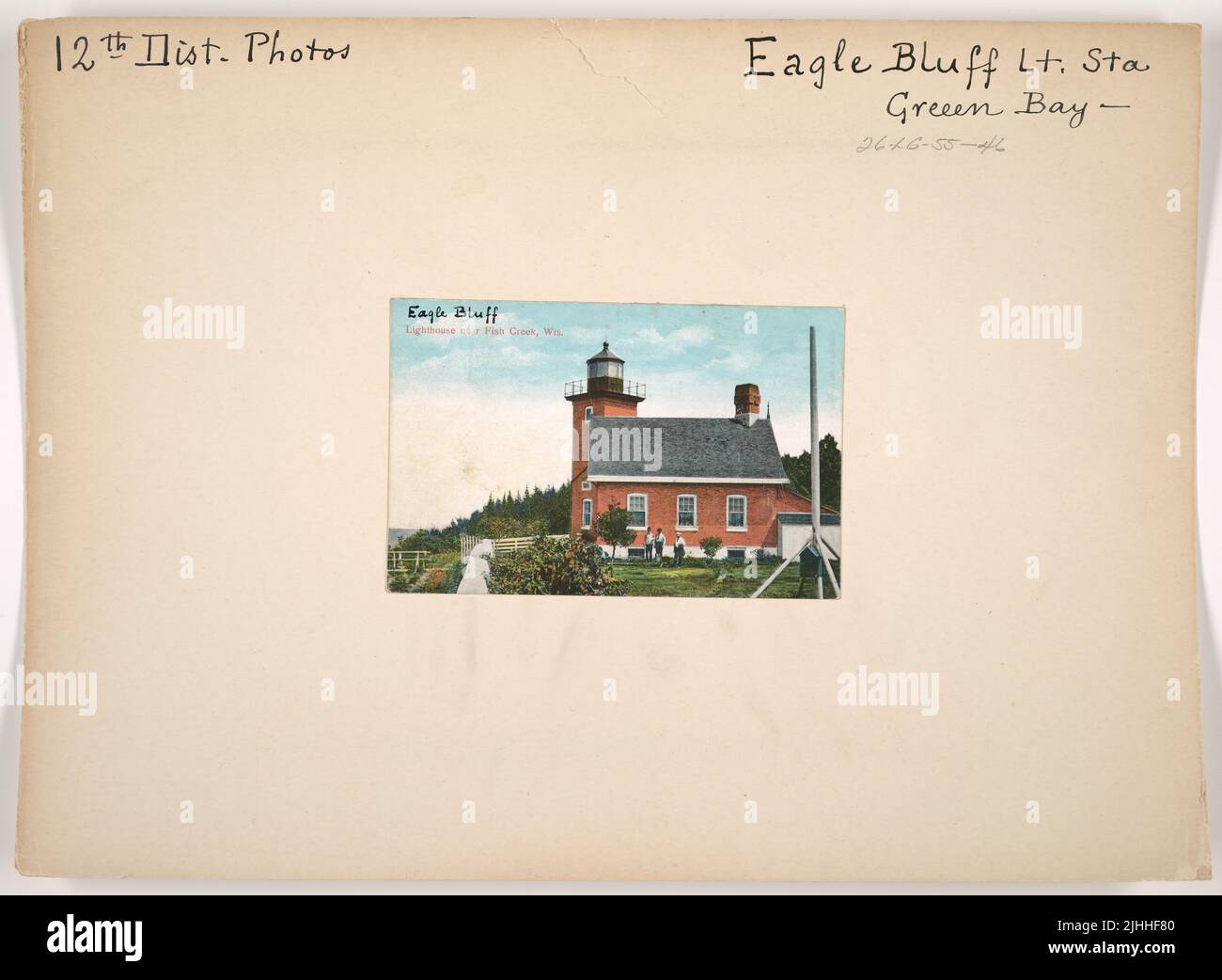 WI - Eagle Bluff. Eagle Bluff Light Station, Green Bay, Wisconsin. Foto Stock