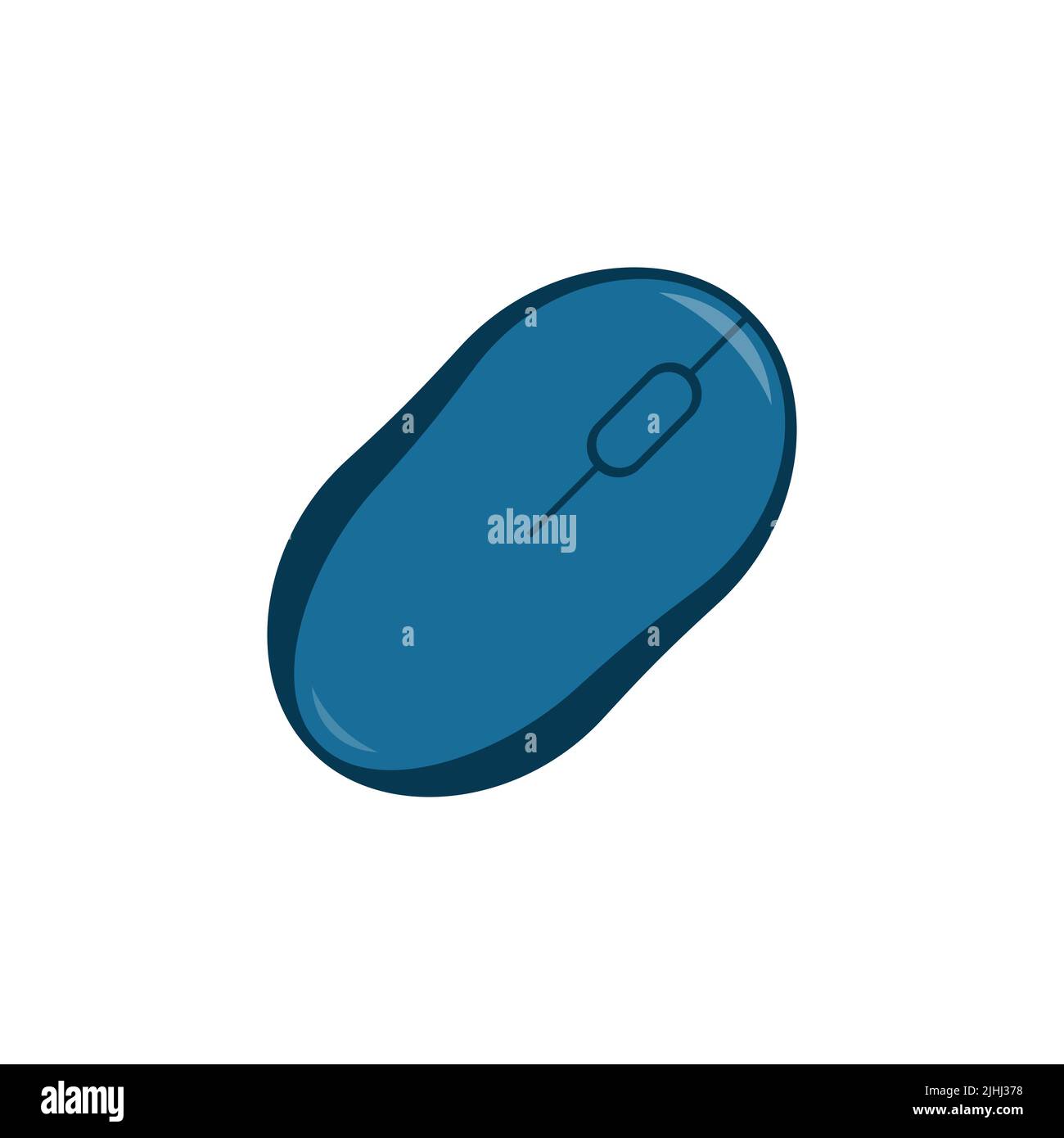Icona del mouse del computer isolata su sfondo bianco. Illustrazione vettoriale Illustrazione Vettoriale