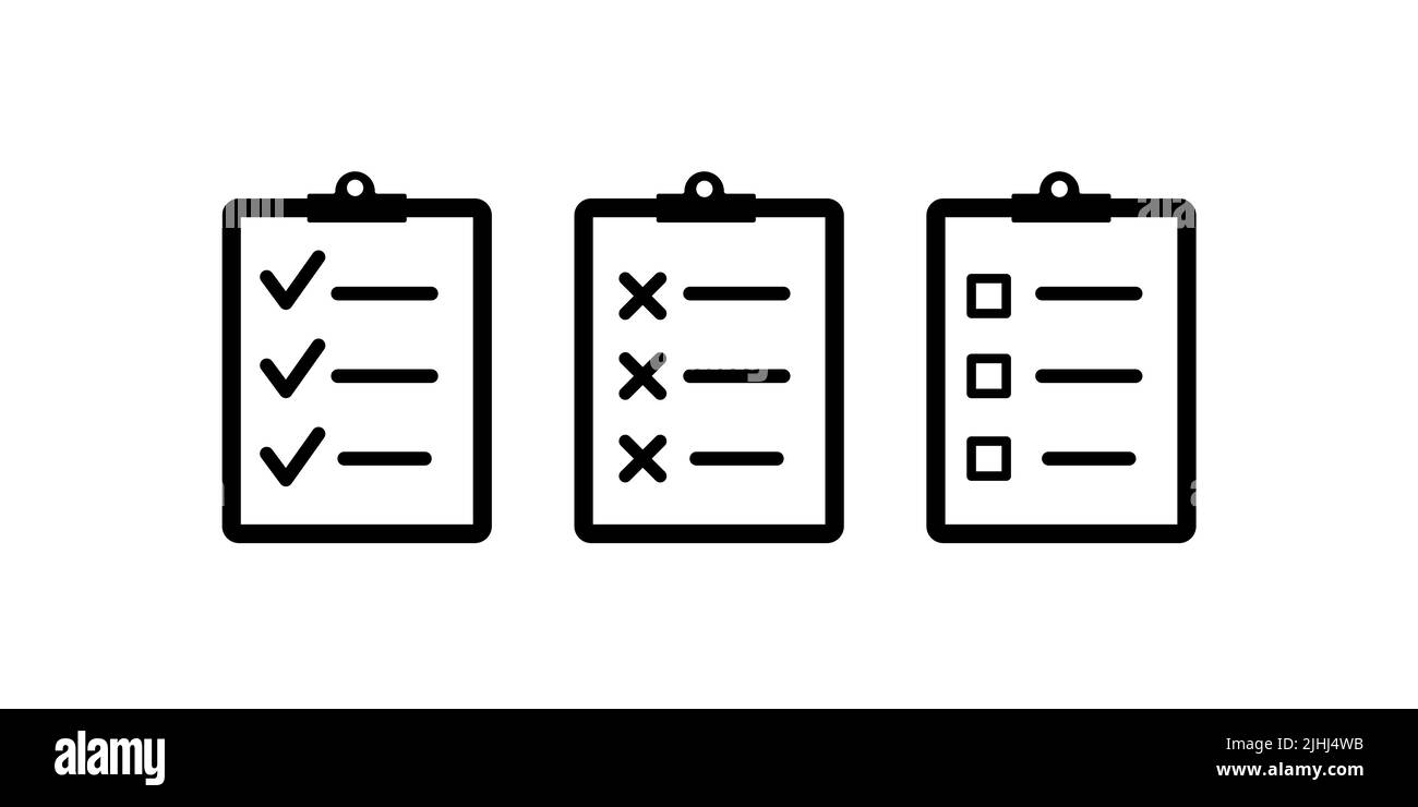 Disegno piatto dell'icona degli Appunti. Illustrazione vettoriale Illustrazione Vettoriale