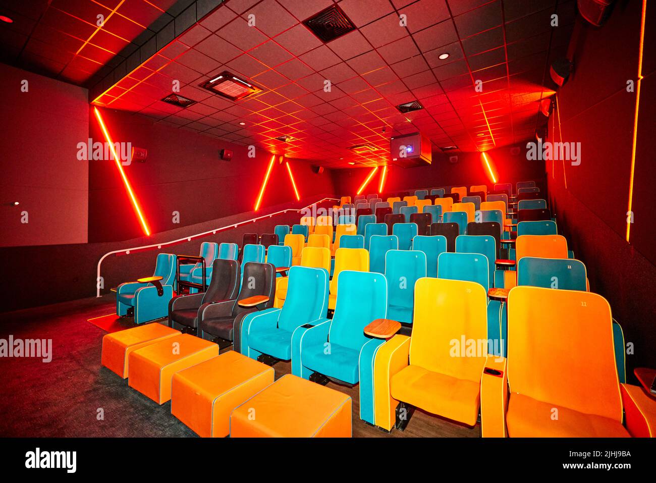Stockport Light Cinema all'interno di Redrock Foto Stock