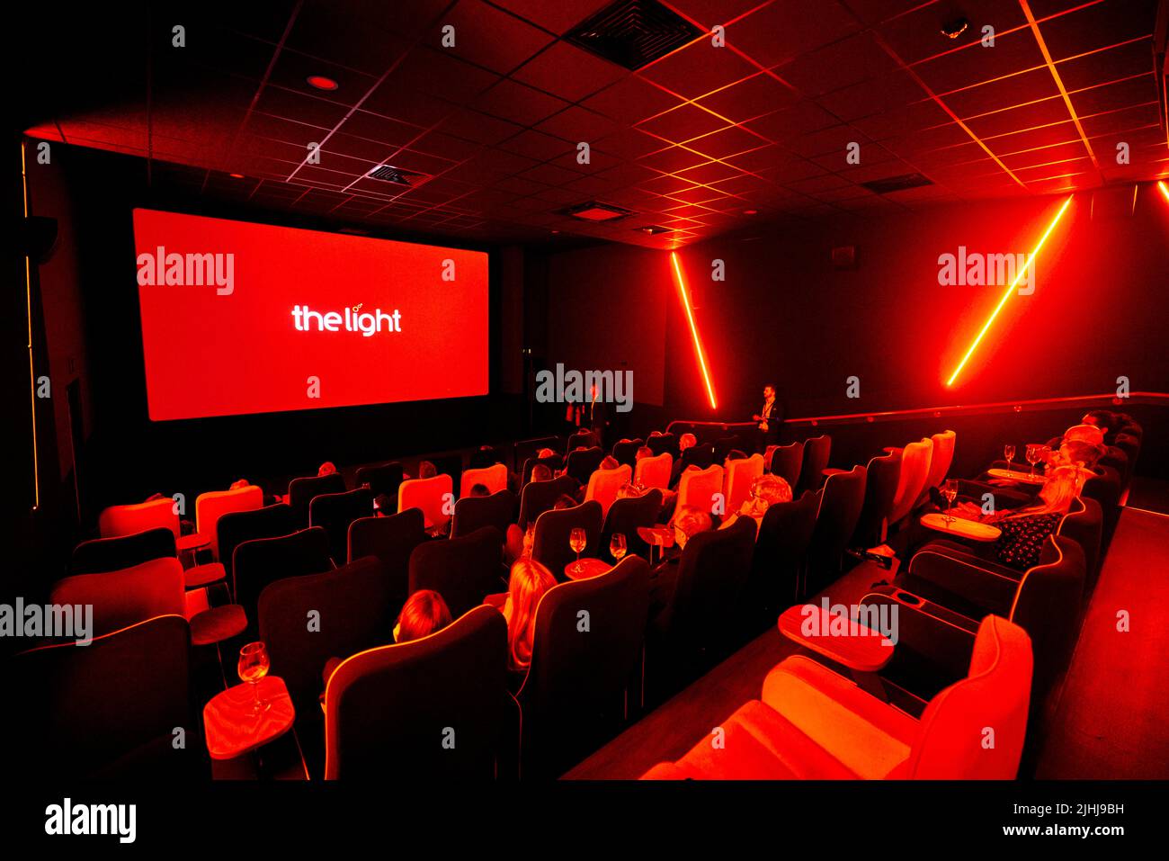 Stockport Light Cinema all'interno di Redrock Foto Stock