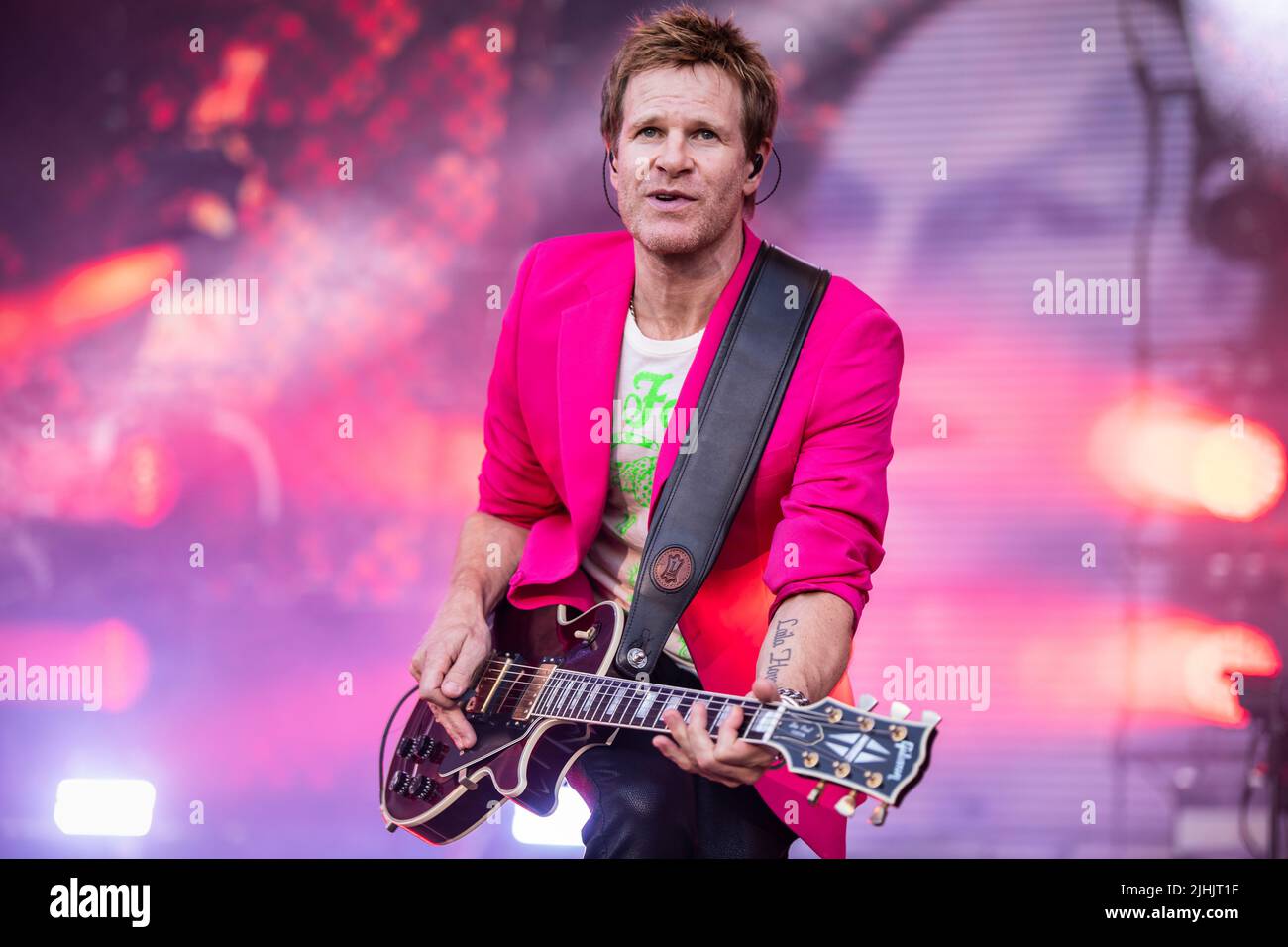 SOLO PER USO EDITORIALE. Barcellona, Spagna. 2022.07.08. La band Duran Duran si esibirà sul palco del Cruilla Festival il 08 luglio 2022 a Barcellona, in Spagna. Foto Stock