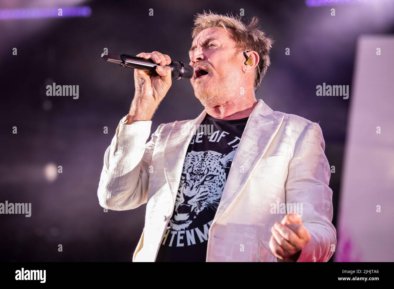 SOLO PER USO EDITORIALE. Barcellona, Spagna. 2022.07.08. La band Duran Duran si esibirà sul palco del Cruilla Festival il 08 luglio 2022 a Barcellona, in Spagna. Foto Stock