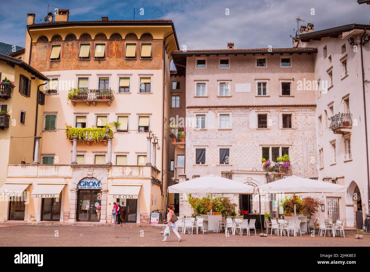 Piazza Duomo. Trento ,Trentino, Trentino-Alto Adige/Südtirol, Italia, Europa Foto Stock