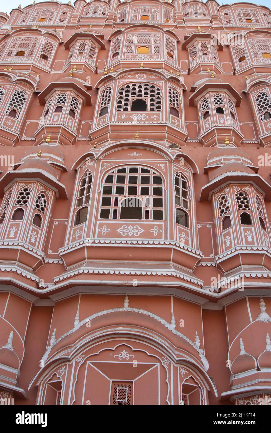 Palazzo dei venti, Hawa Mahal - Jaipur, Rajastan, India. Foto Stock