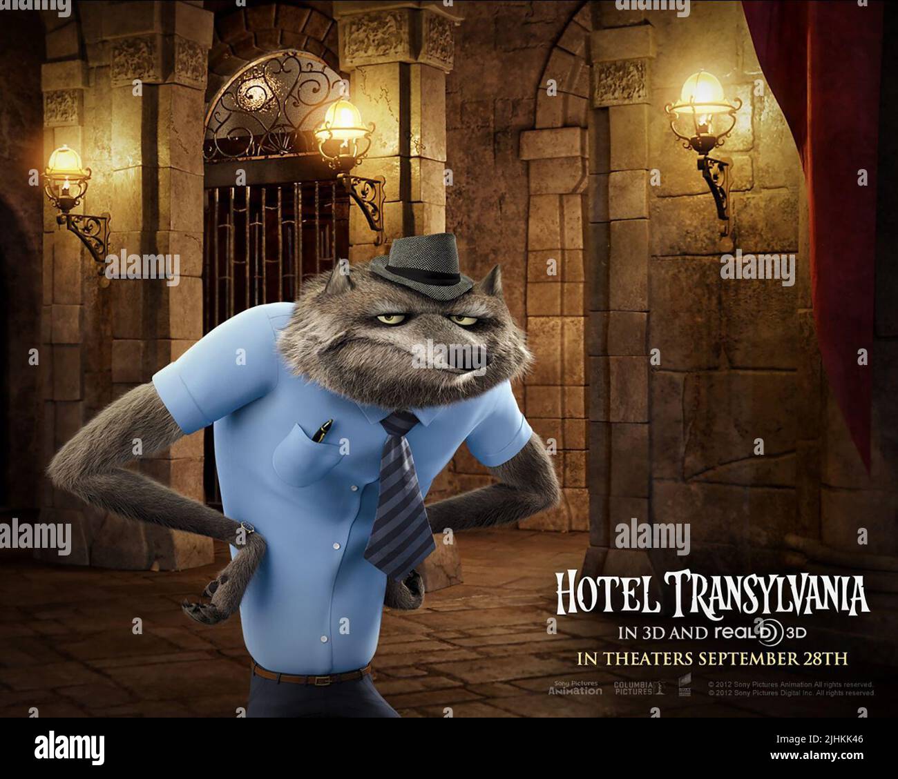 WAYNE POSTER, ALBERGO TRANSILVANIA, 2012 Foto Stock