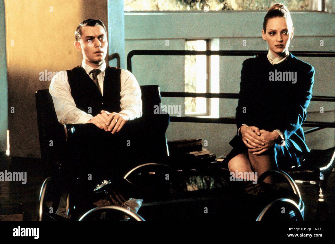 JUDE LAW, Uma Thurman, GATTACA, 1997 Foto Stock