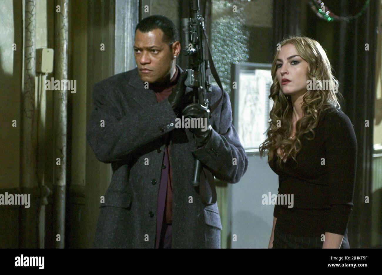 LAURENCE FISHBURNE, DREA DE MATTEO, assault on PRECINCT 13, 2005 Foto Stock